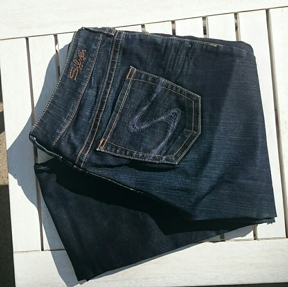Silver Flare Jeans